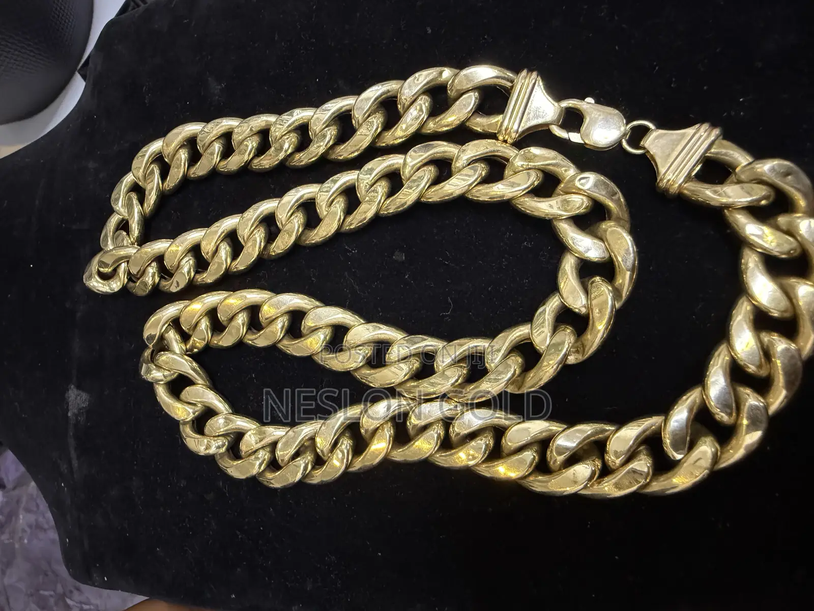 Italy 750 Tested 18karat Solid Gold Cuban Think