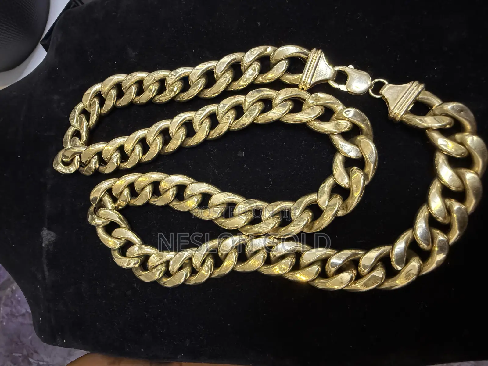 Italy 750 Tested 18karat Solid Gold Cuban Think