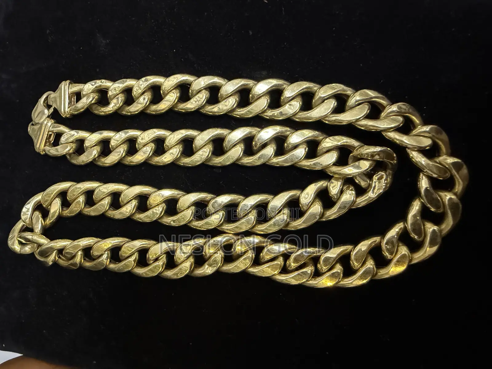 Italy 750 Tested 18karat Solid Gold Cuban Think