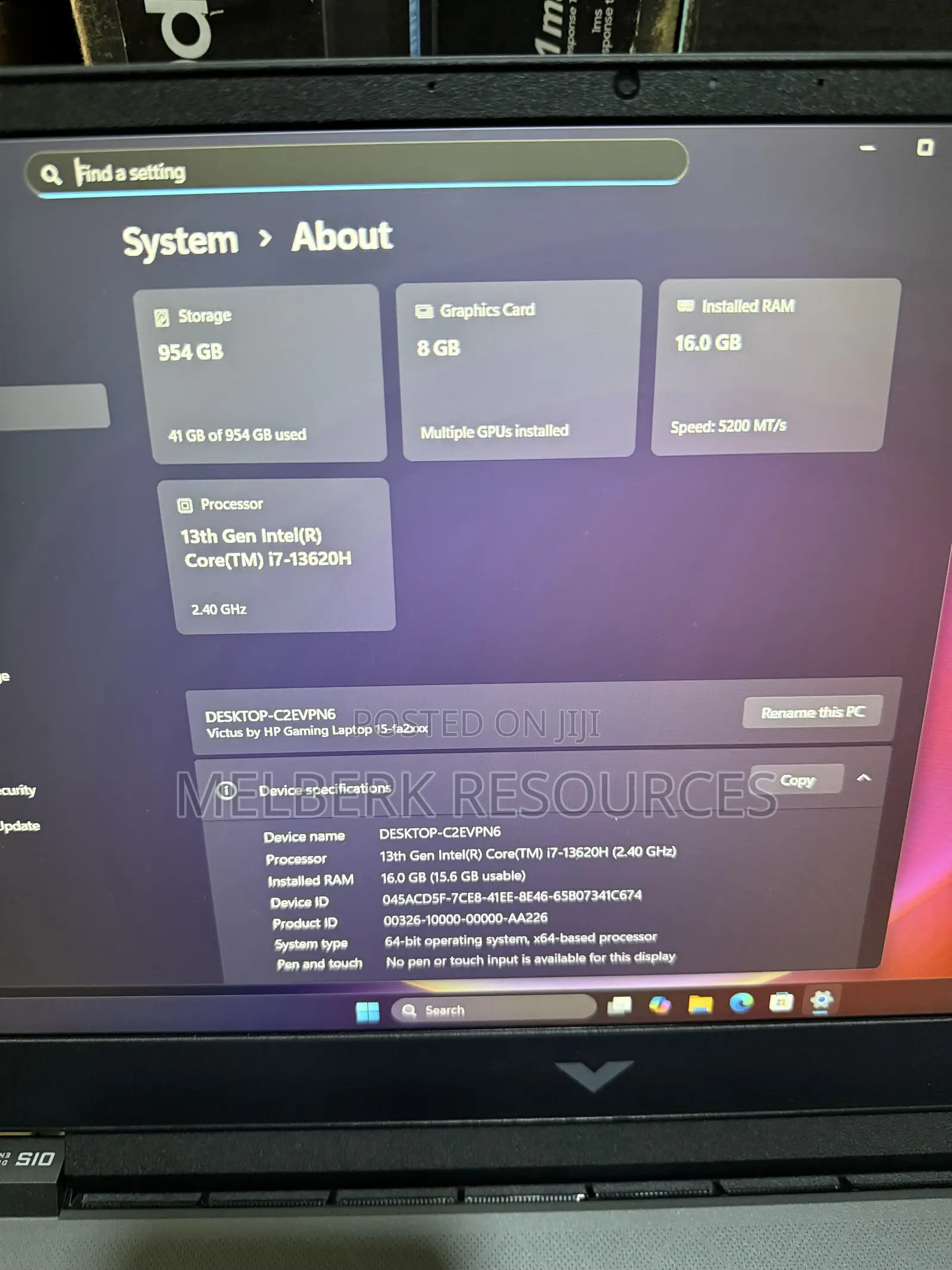 Laptop HP Victus 15 16GB Intel Core i7 SSD 1T
