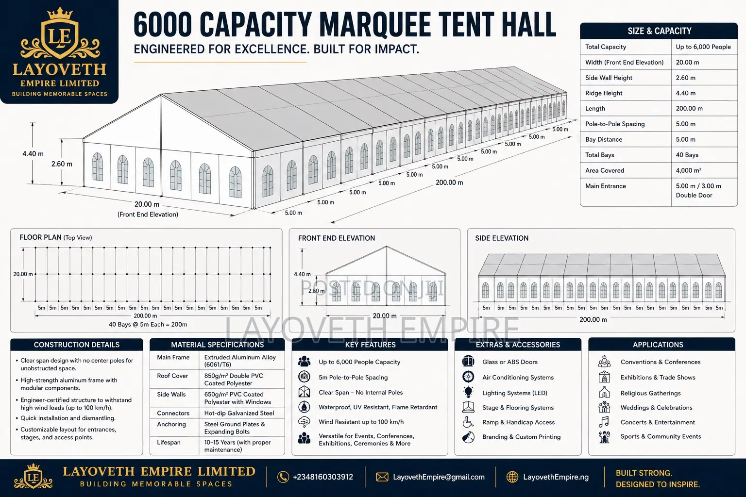 Church Tent Manufacturer