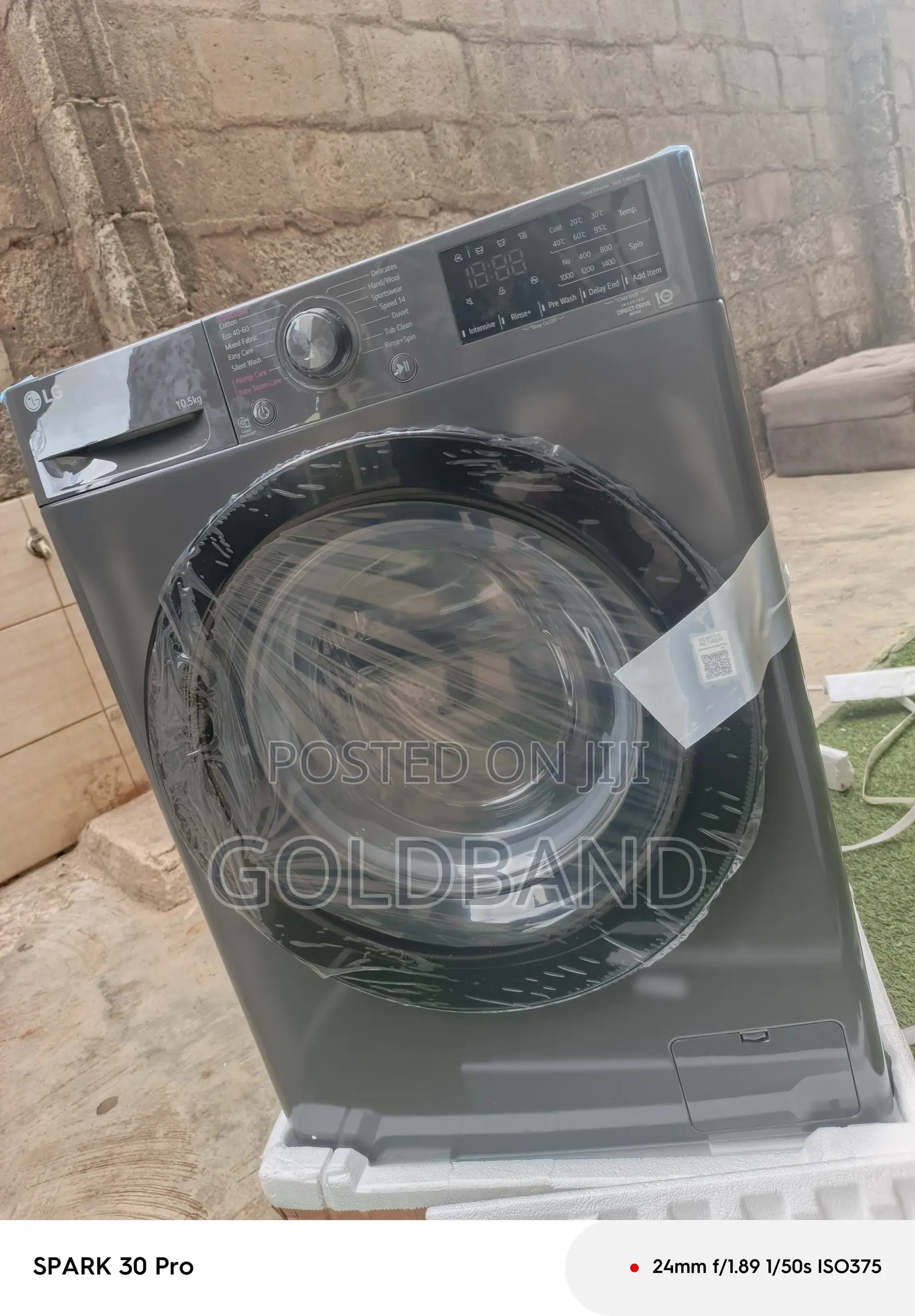 Lg 10.5kg Automatic Front Loader Washing Machine