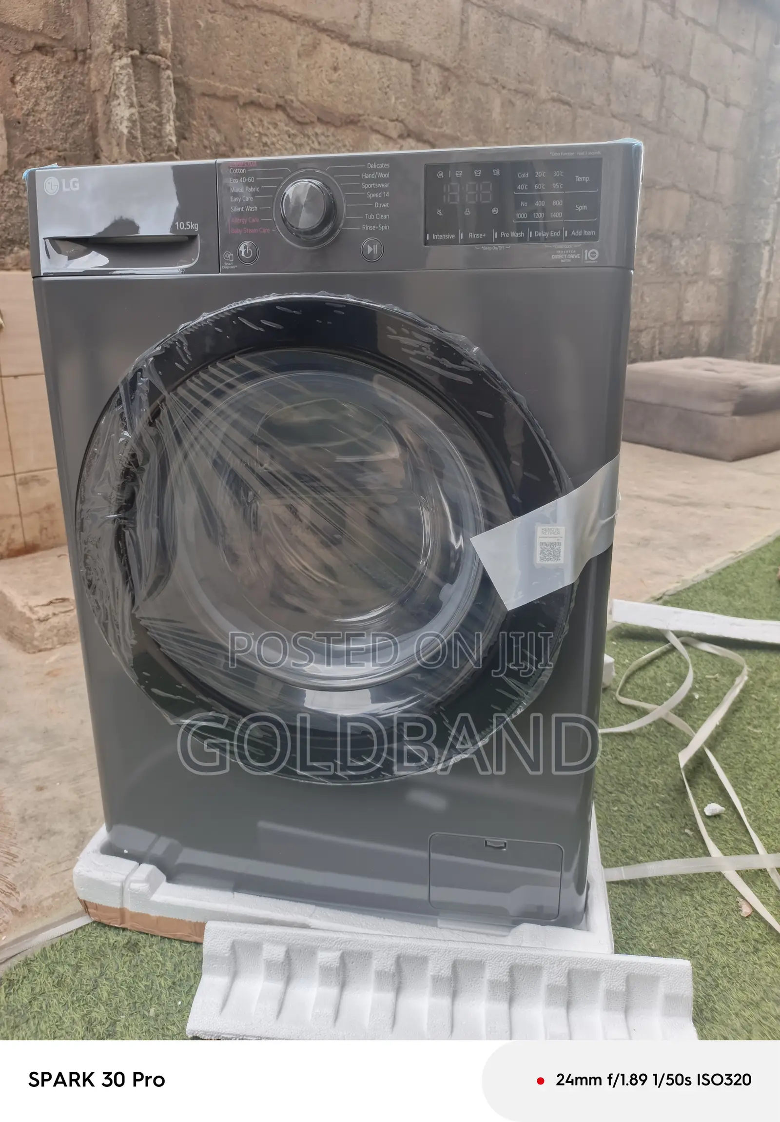 Lg Automatic Front Load Washer 10.5kg Capacity