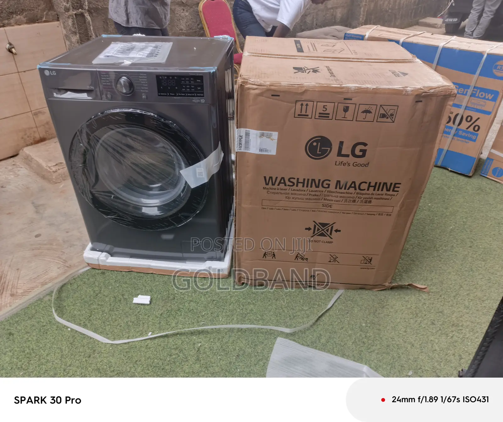 Lg Front Load Wash and Spin Machine 10.5kg