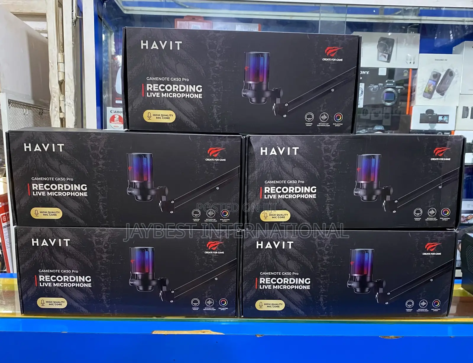 Havit Gamenote Gk50 RGB Pro Pc Series Live Recording Microphone