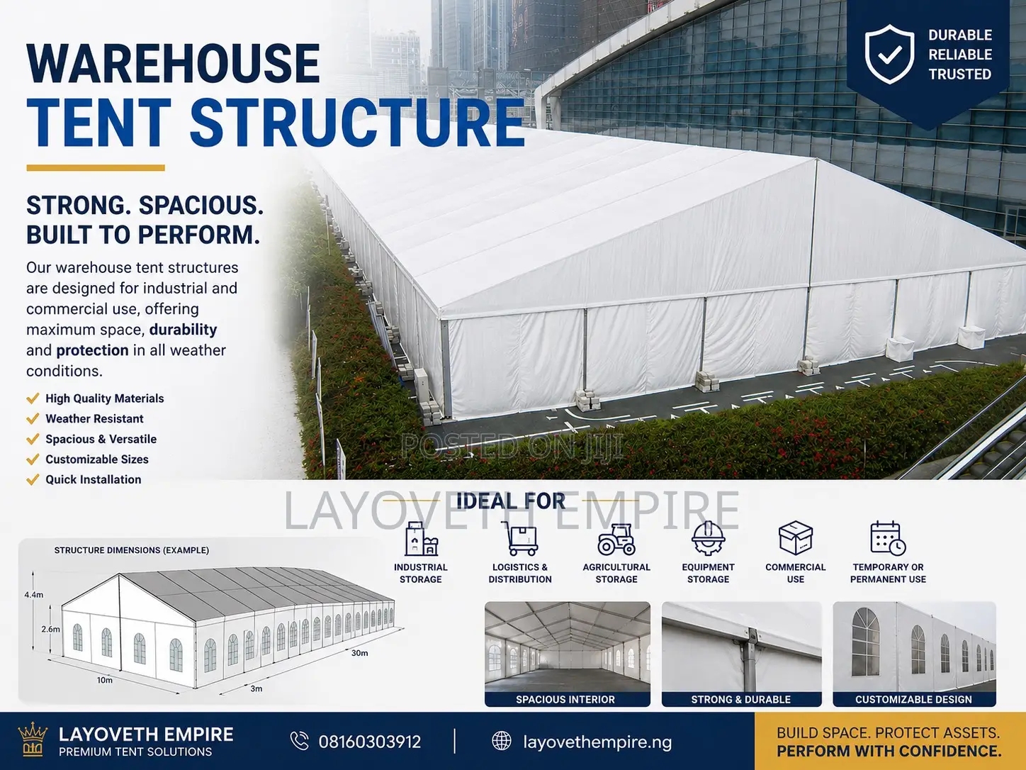 Ware House Tent Manufacturer In Nigeria