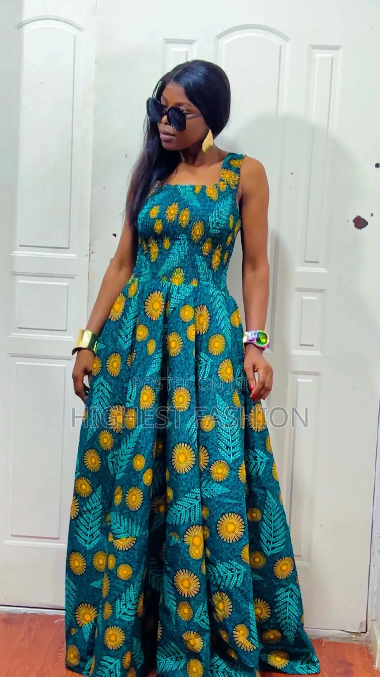 Smocked Long Gown - Style 899