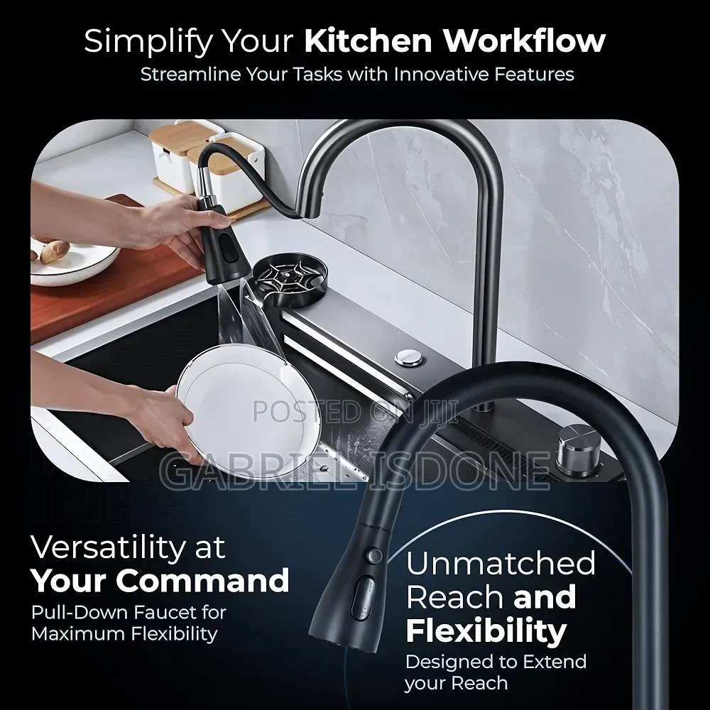 Multi Function Waterfall Sink