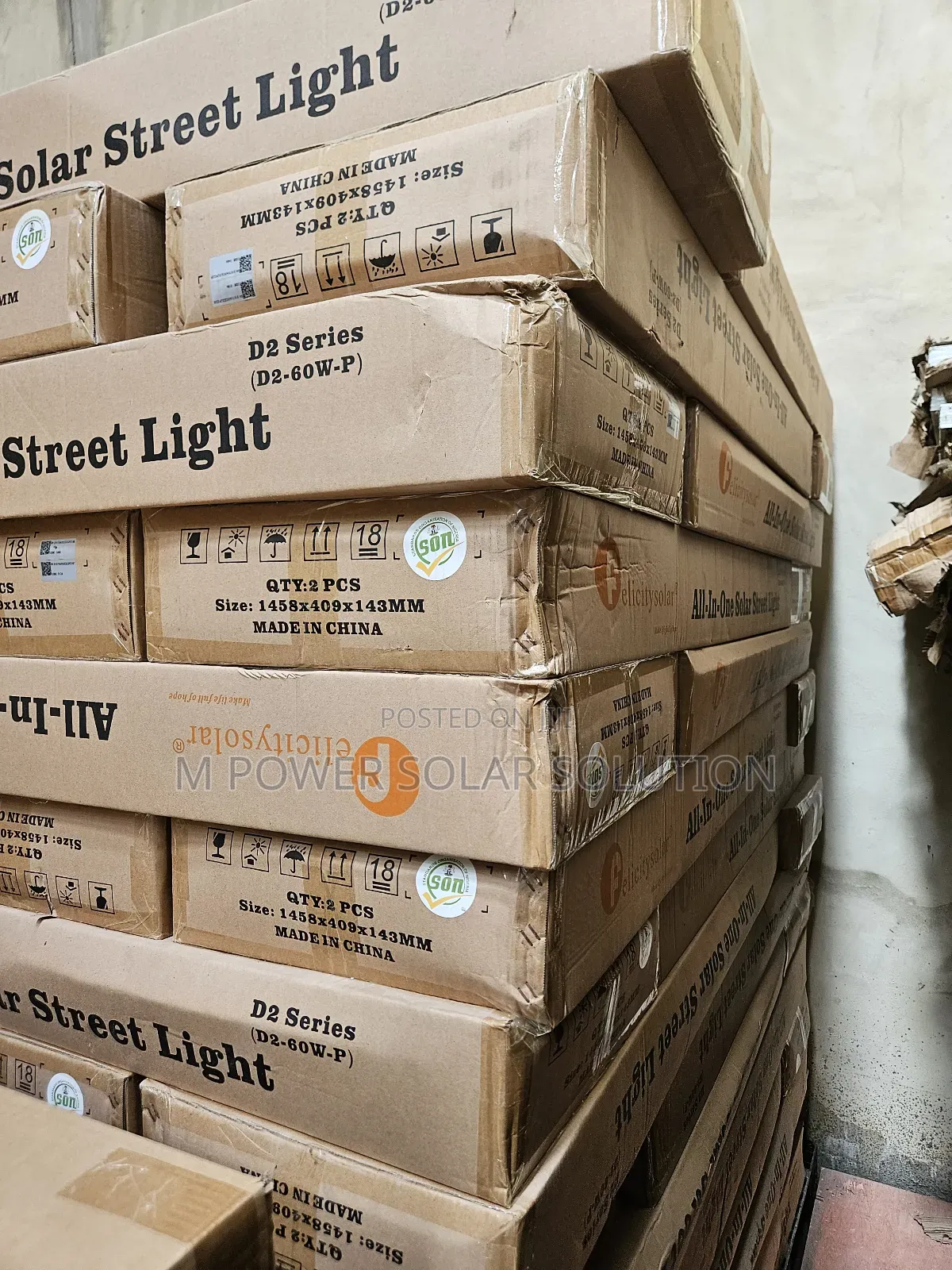 60w D2 Felicity Solar Street Lights
