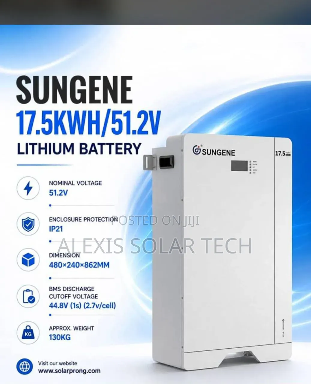 Sungene 17.5kwh Solar Lithium Battery