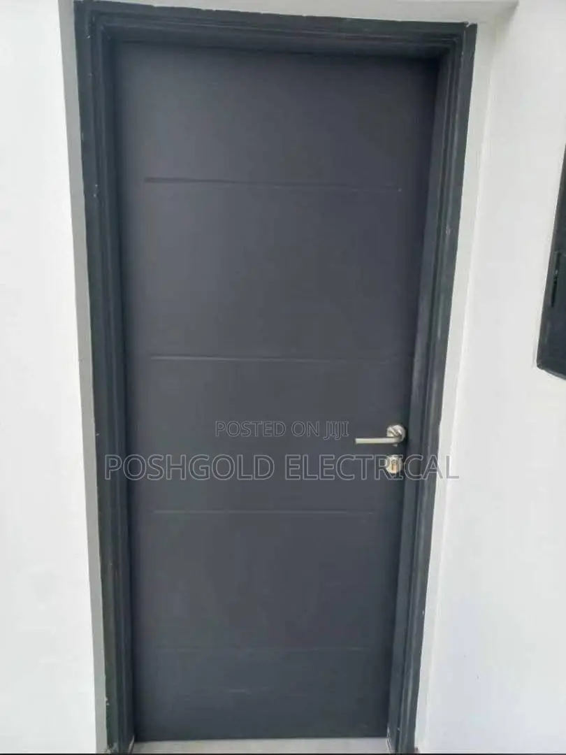 Modern Groove Flush Israeli Interior Room Door