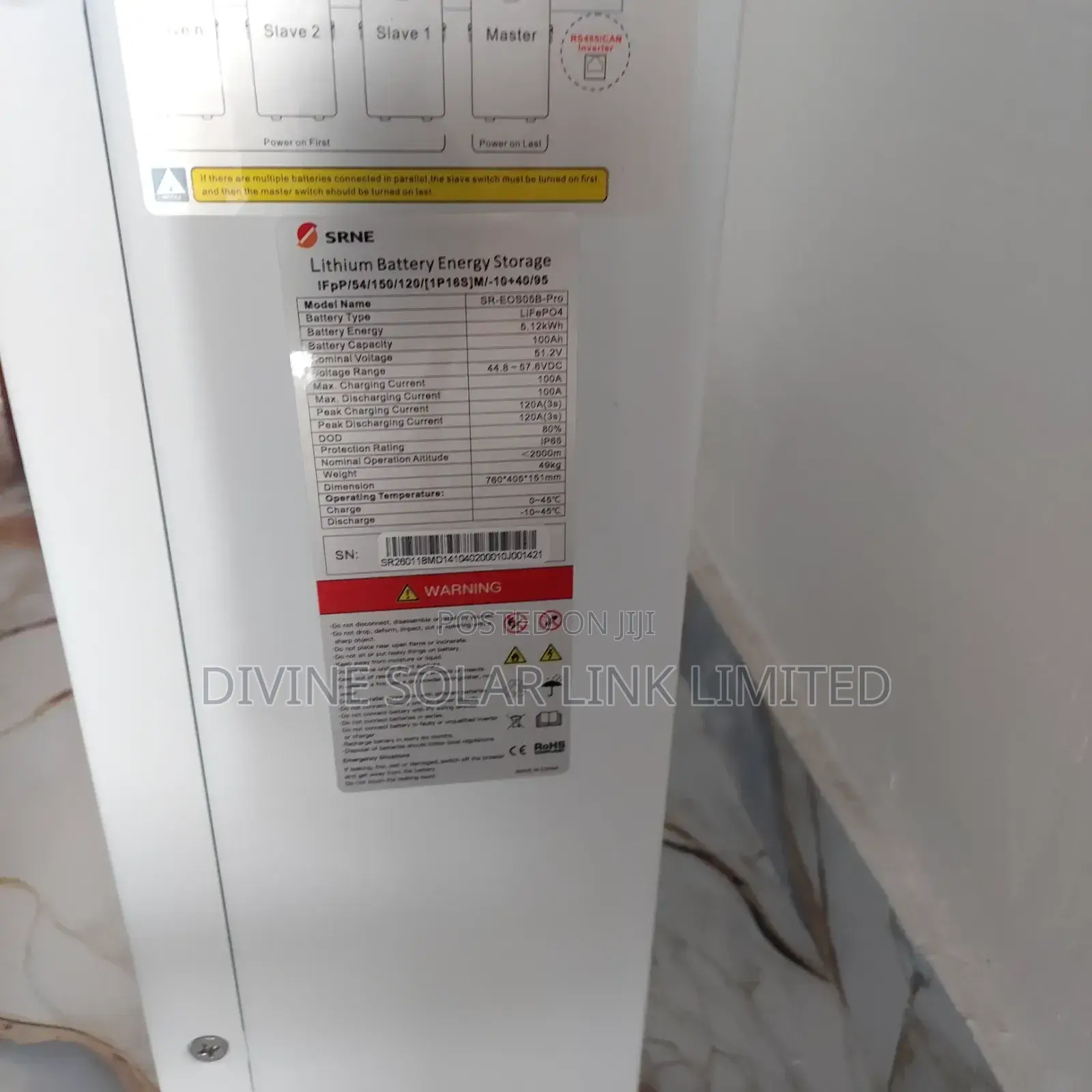 Srne 5kwh 48v Lithium Battery