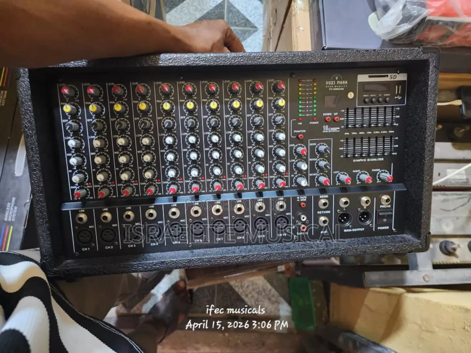 Quality 10 Channels Mixer Amp With Usb