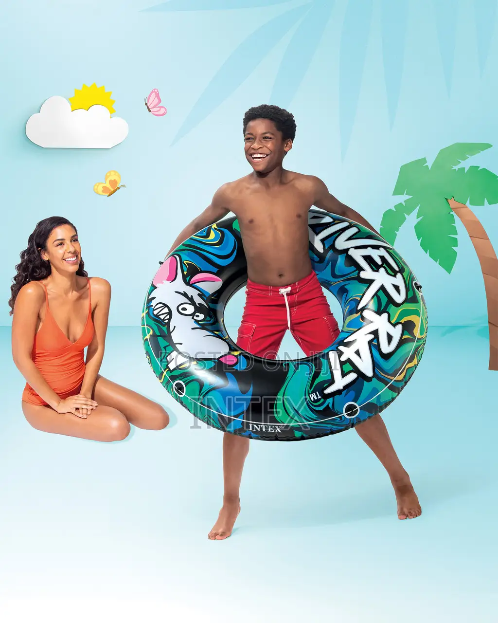 River Rat Inflatable Swim Tube