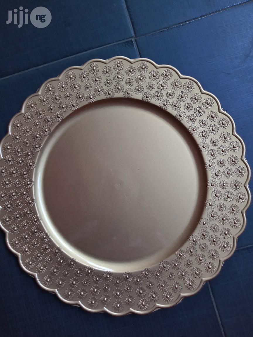 Golden Charger Plates For Special Event