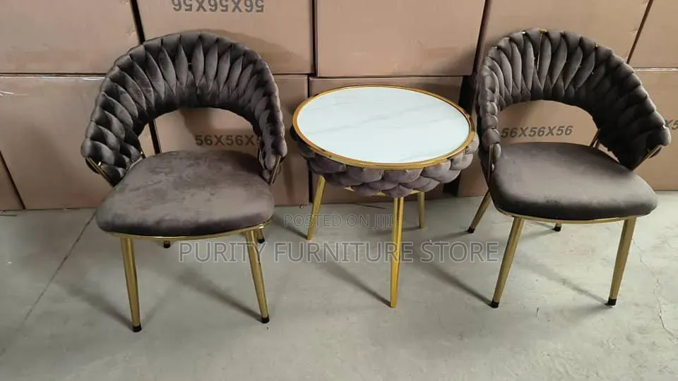These Are Contemporary Grey Velvet Dining Chairs F
