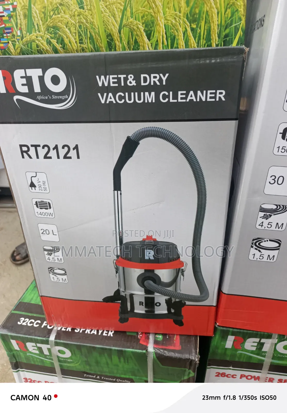 Reto Wet/Dry Vacuum Cleaner Machine
