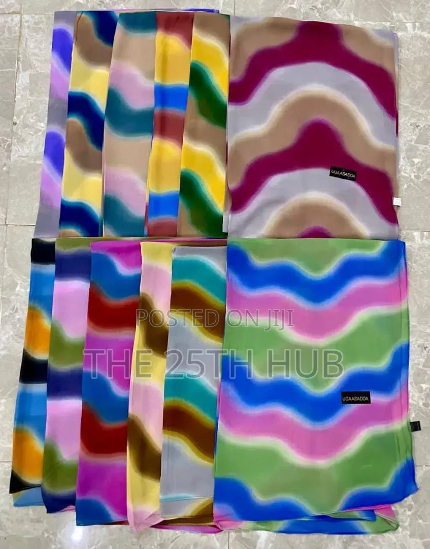 Multicolored Chiffon Scarf for Women