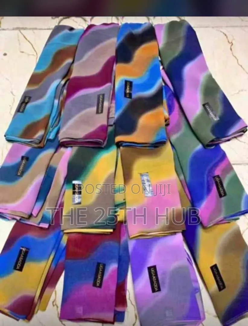 Multicolored Chiffon Scarf for Women