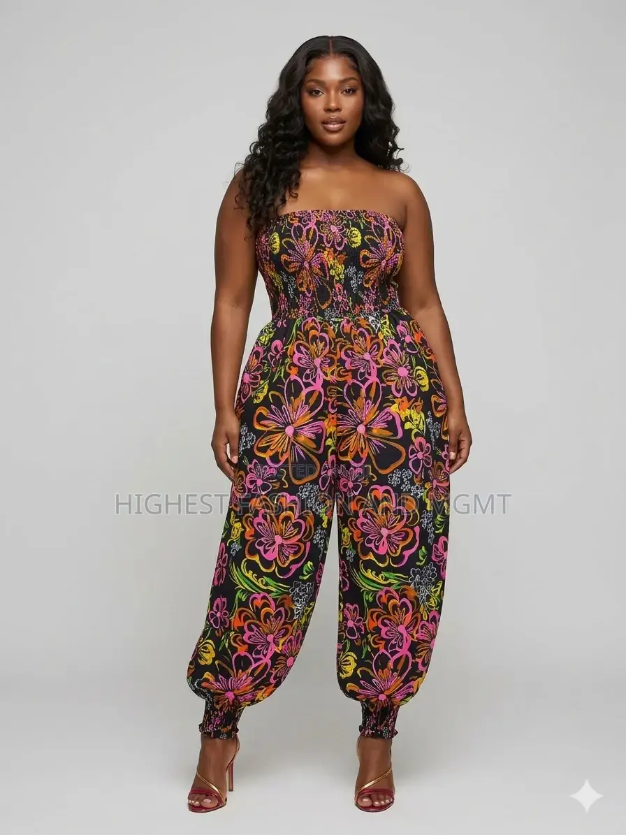 Smocked Jumpsuit - Style 879