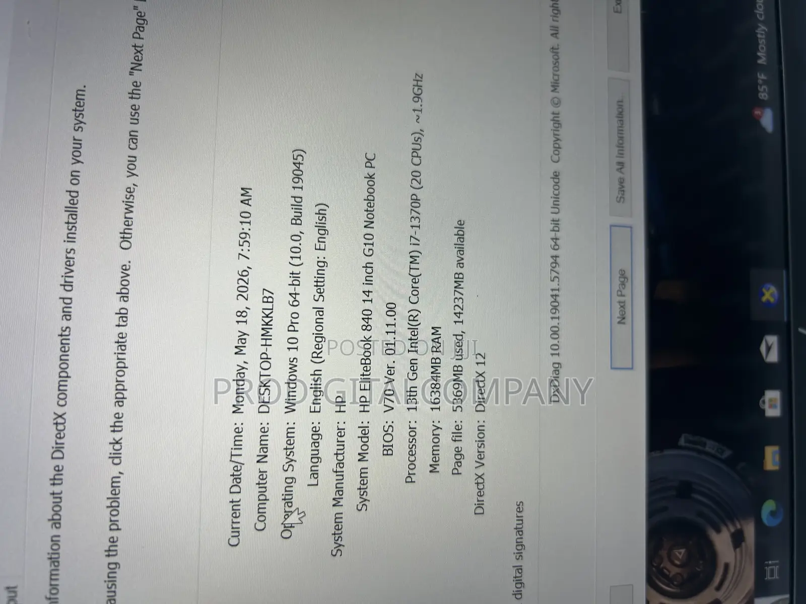 Laptop HP EliteBook 840 G10 16GB Intel Core i7 SSD 512GB