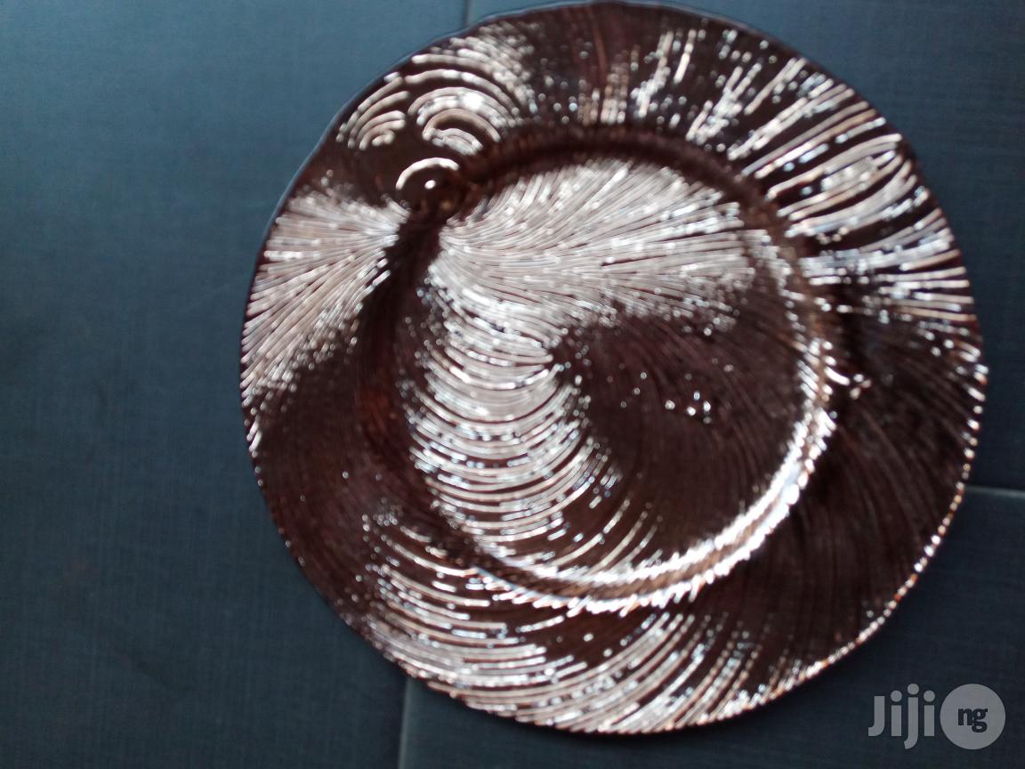 Bronze Glass Charger Plates For Special Events