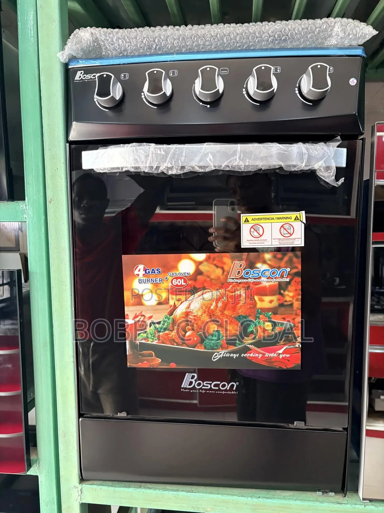 Boscon 4 Gas Burner +Gas Oven