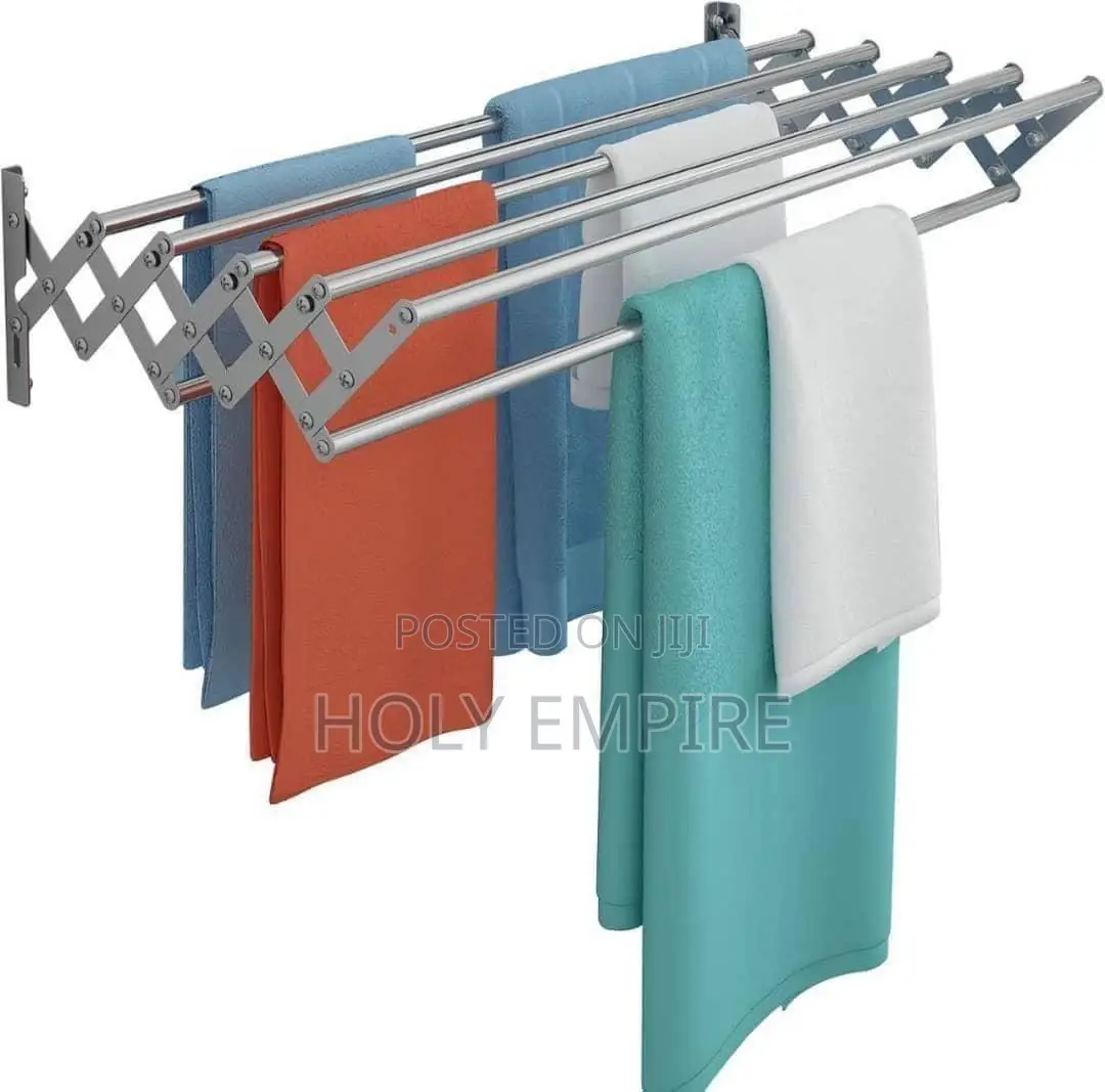 Foldable Clothes Drying Rack Wall-Mounted Clothes Towel Rack Corrosion