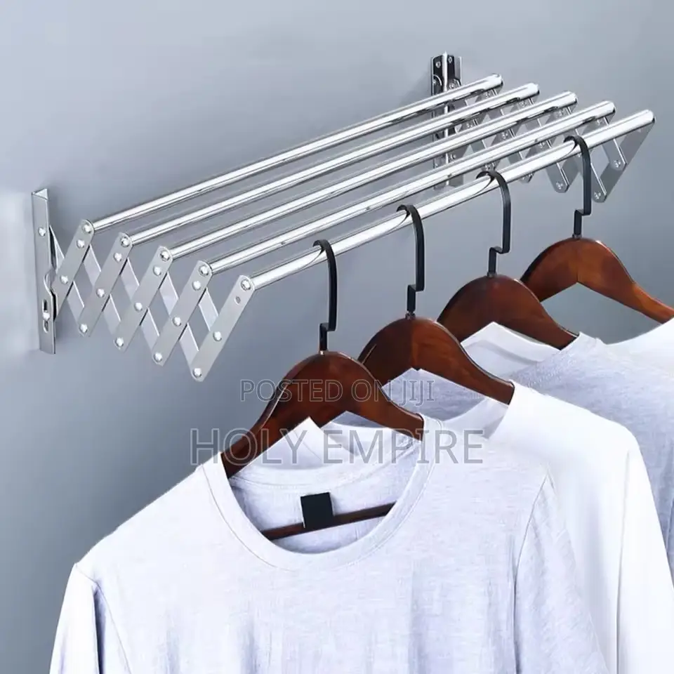 Foldable Clothes Drying Rack Wall-Mounted Clothes Towel Rack Corrosion