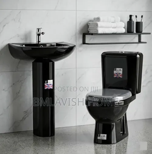 England Black Water Closet Mini Set