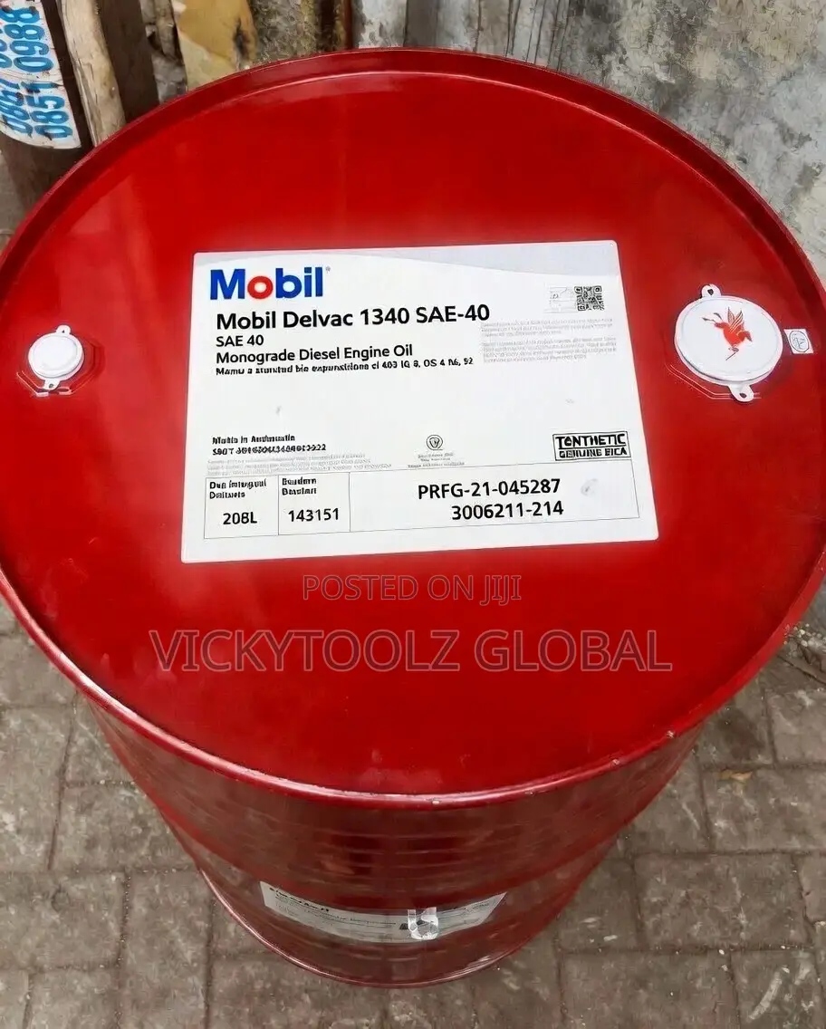 Mobil Delvac 1340 Sae 40 Monograde Diesel Engine Oil Drum