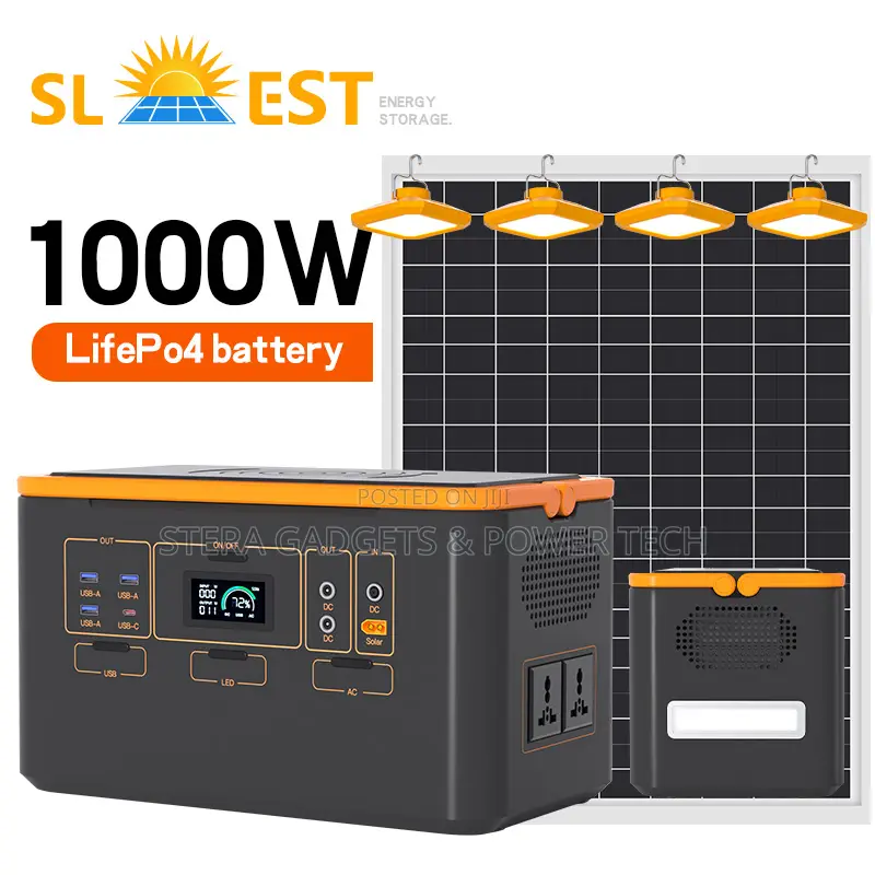 Solar Generator With Solar Panel 1000w 12.8v 40ah Lifepo4 Battery