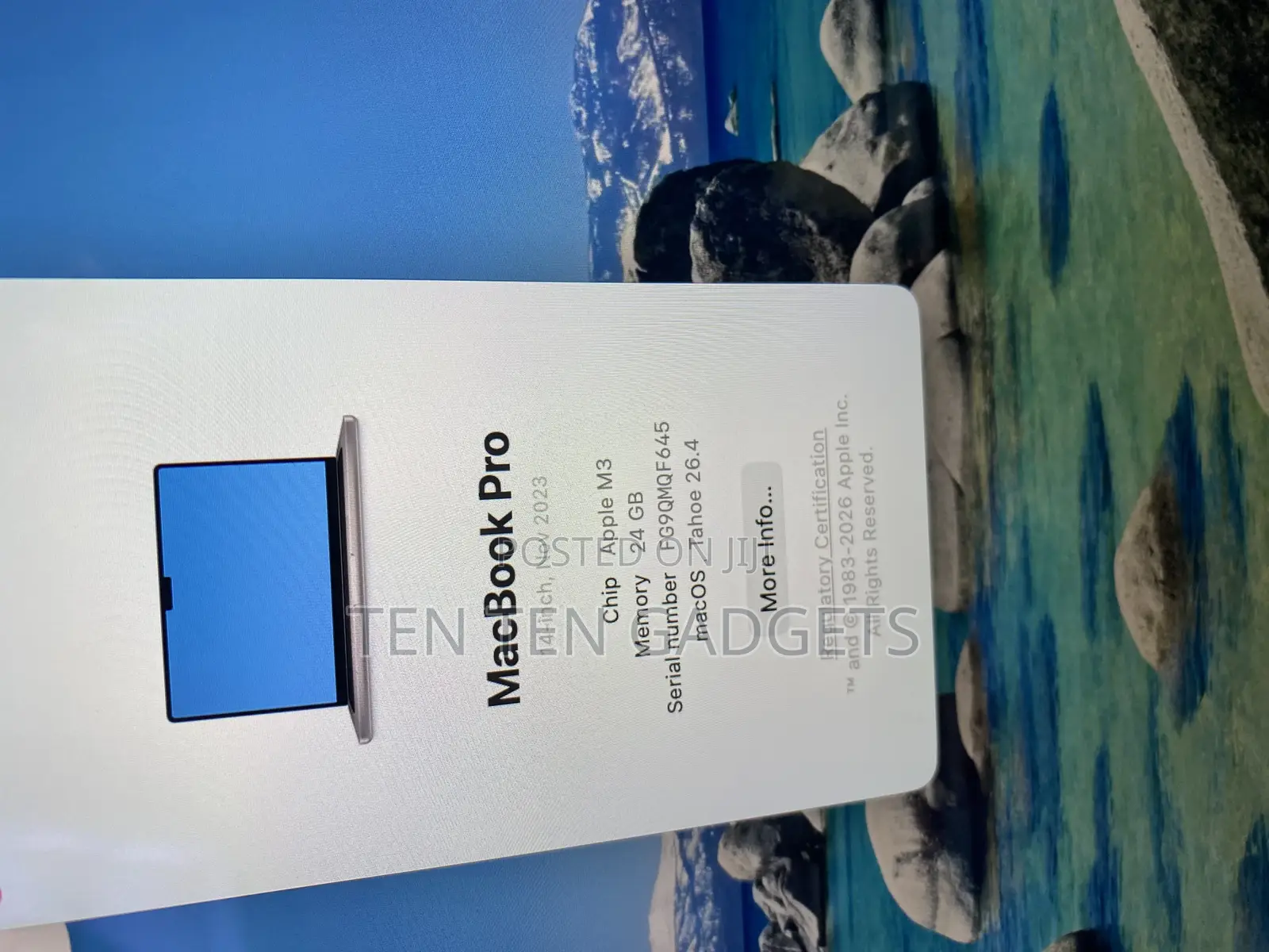 Laptop Apple MacBook Pro 2023 M3 14-inch 24GB Apple M3 Pro SSD 512GB