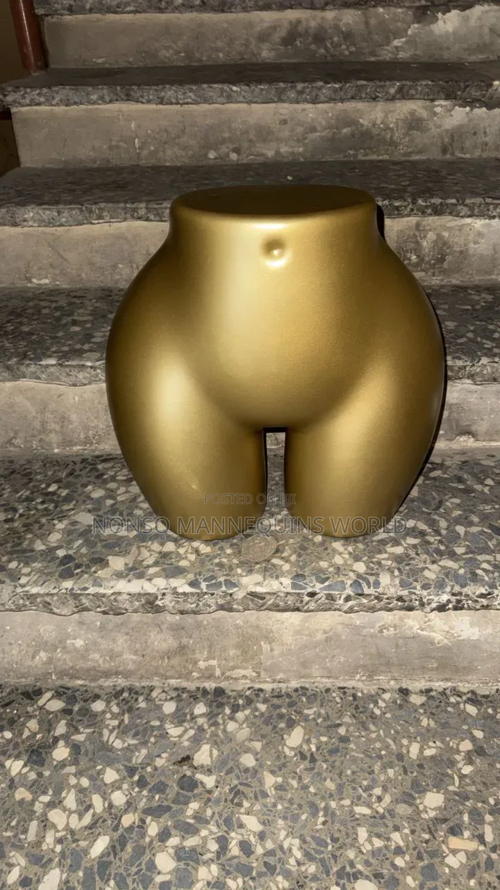 Gold Colour Short Female Mannequin