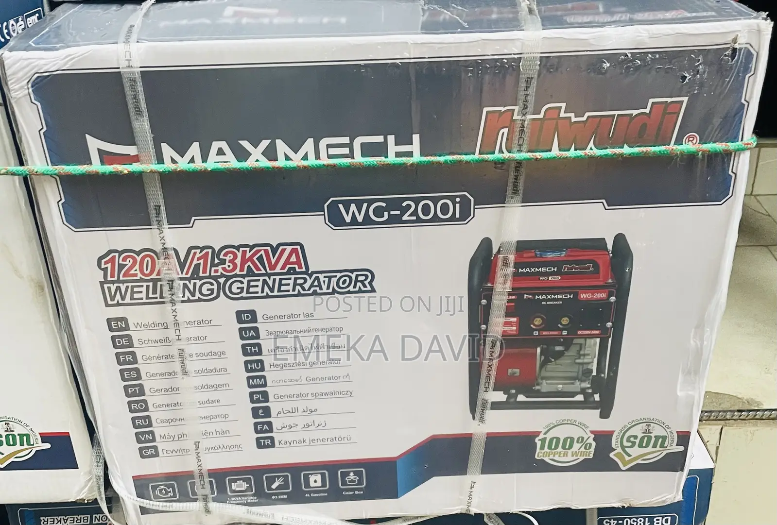 Maxmech Welding Machine Inverter Petrol Generator(Wg-200i) 120a