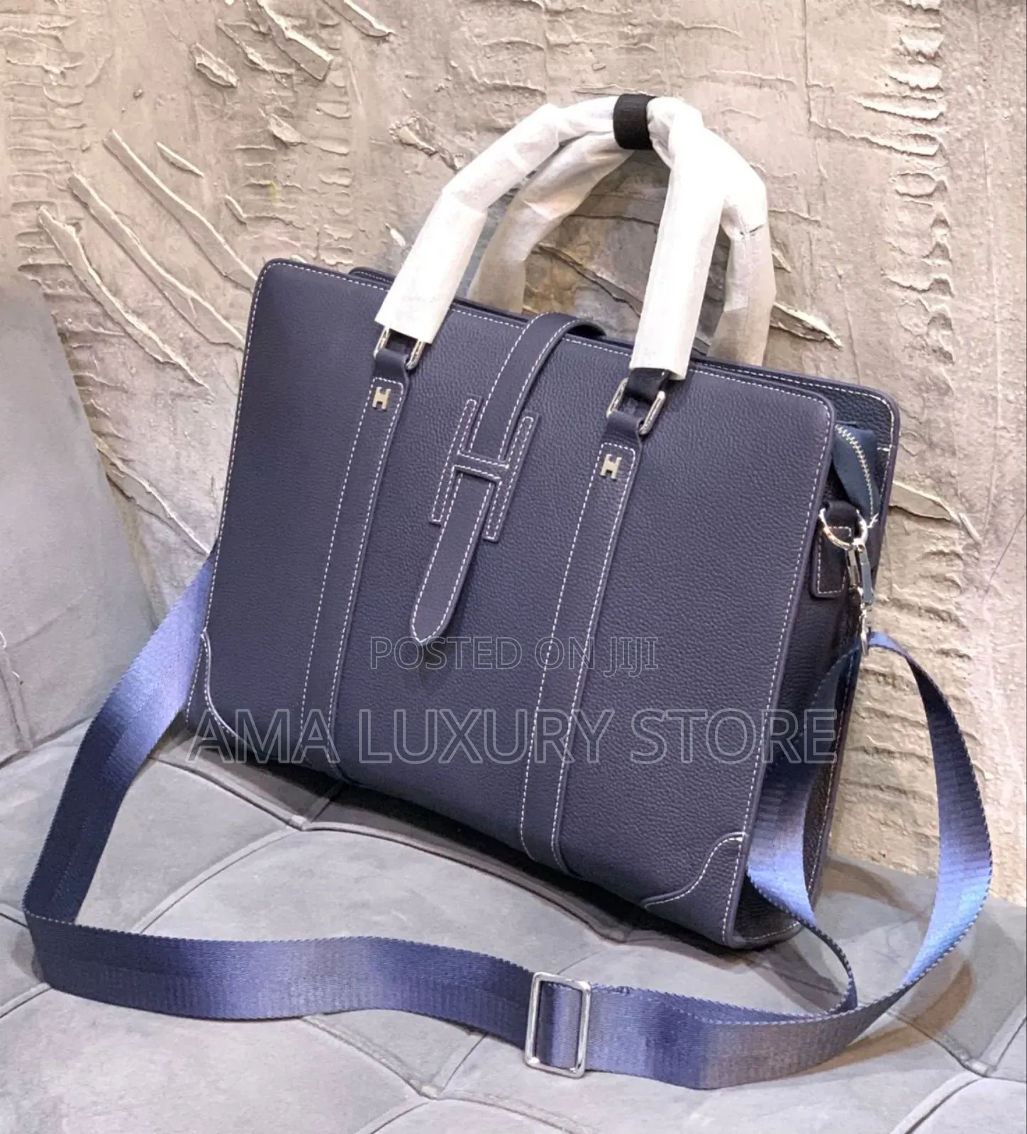 Hermes Leather Luxury Laptop/Office Bag – Unisex, Stylish Durable