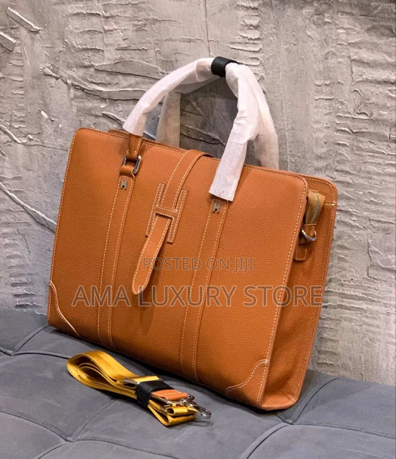 Hermes Leather Luxury Laptop/Office Bag – Unisex, Stylish Durable