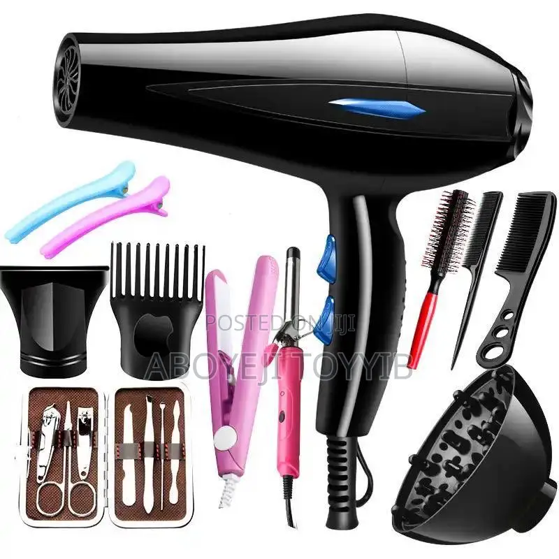 12-in-1 Professional Hair Dryer Set - Hot Air Styling Tool Kit