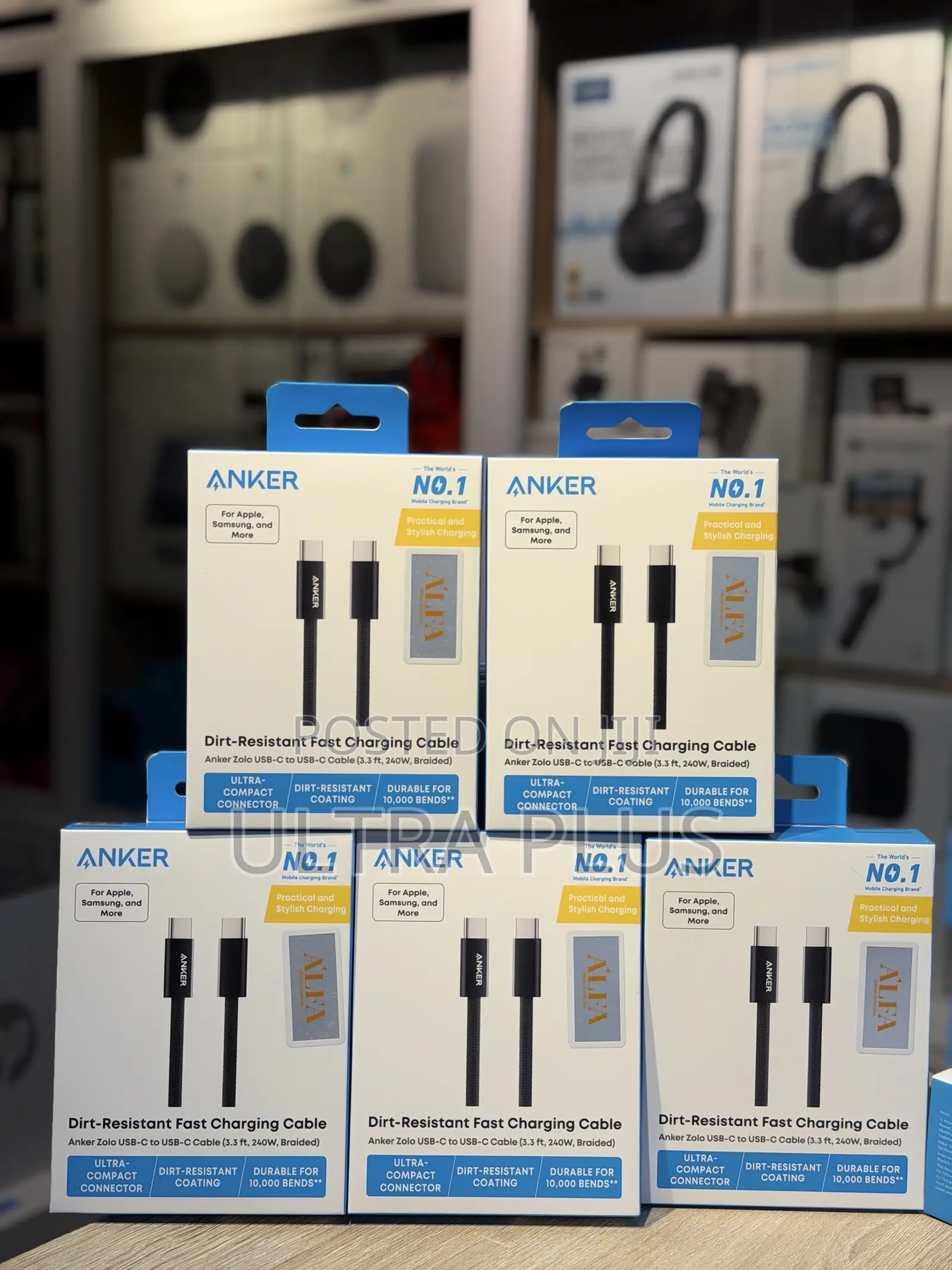 Anker Zolo Usb C to Usb C Cable, Braided and Dirt-Free