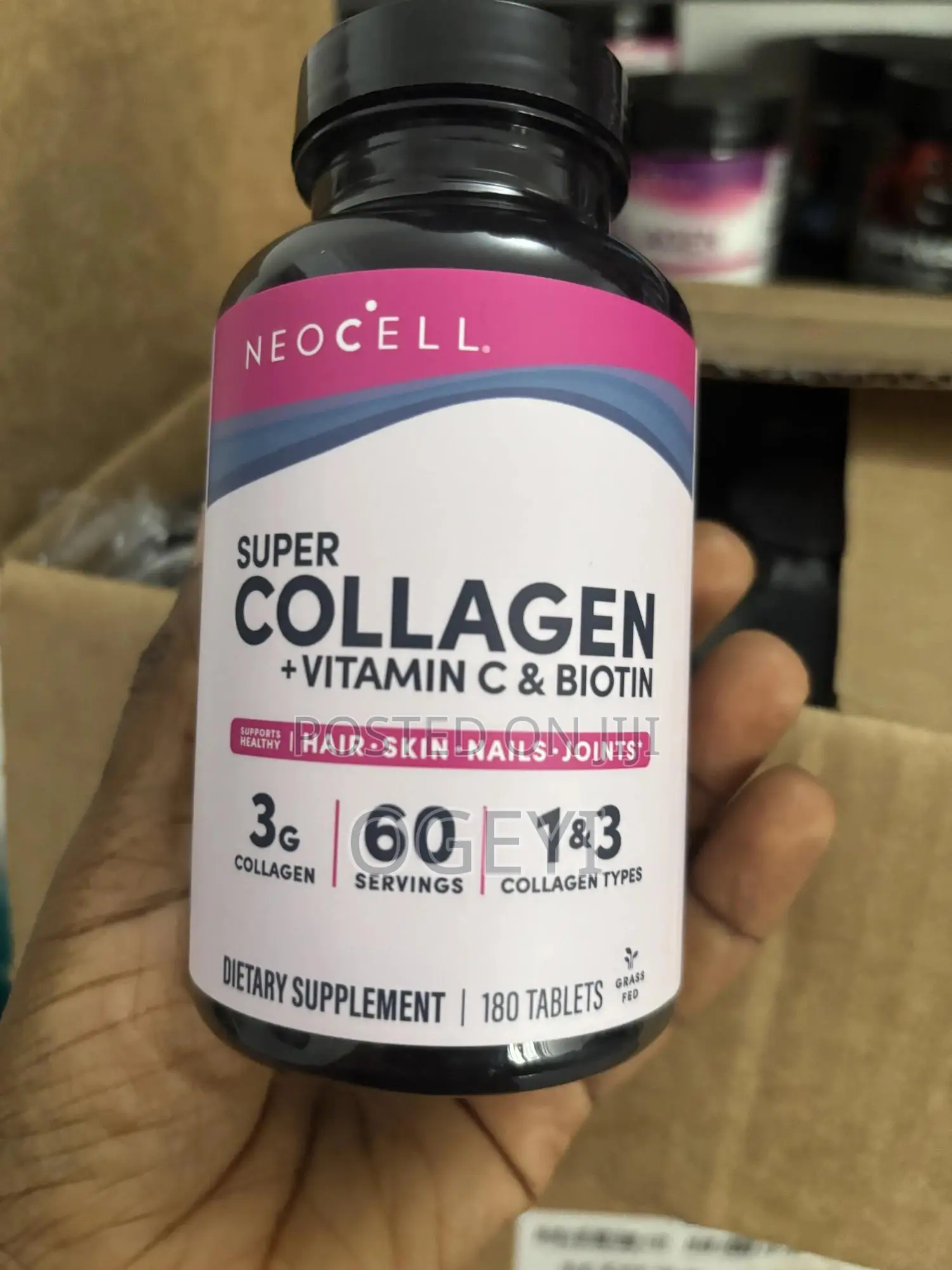 Super Collagen + Vitamin C and Biotin 180 Tablets