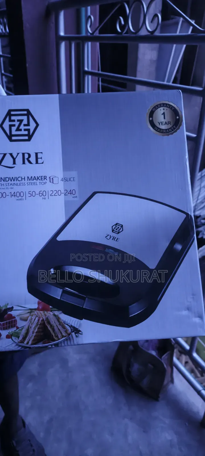 Zyre 4 Face Sandwich Maker