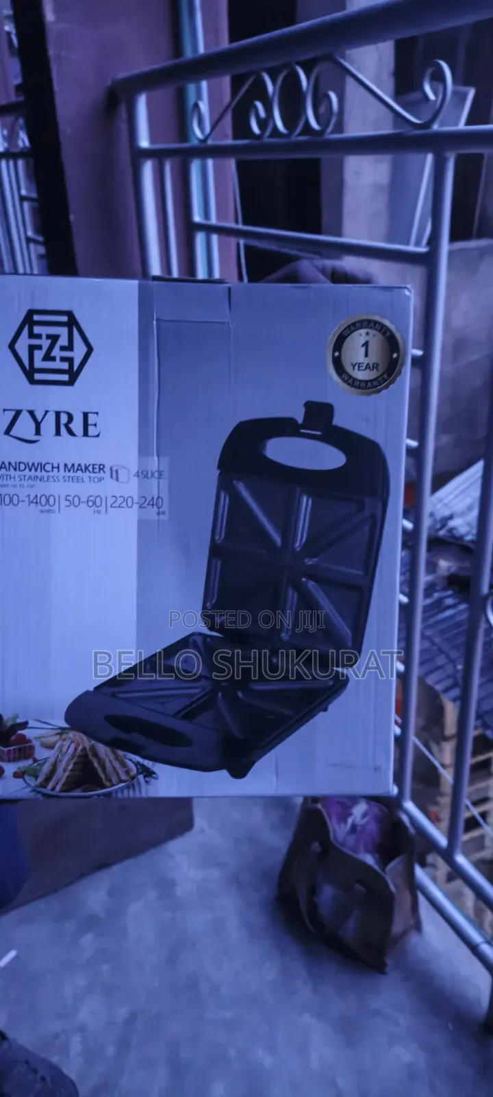 Zyre 4 Face Sandwich Maker