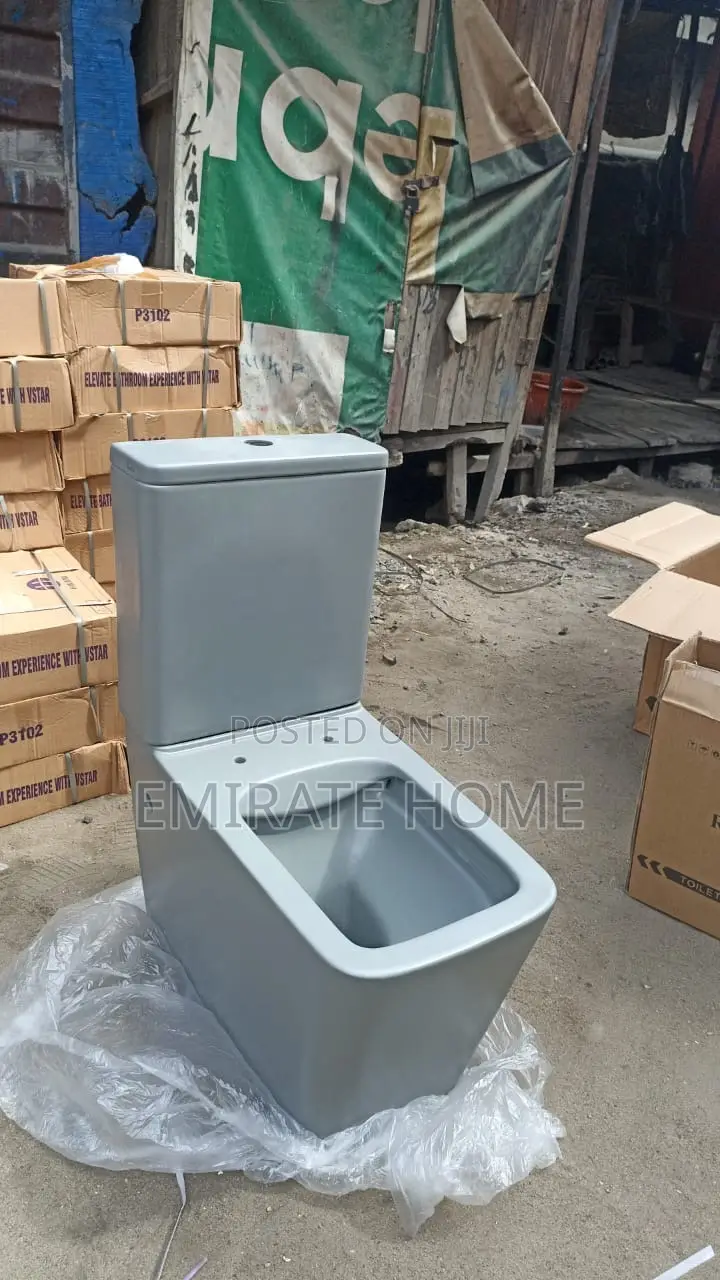 England Gray Toilet Seat With Wash Hand Basin Complete Set