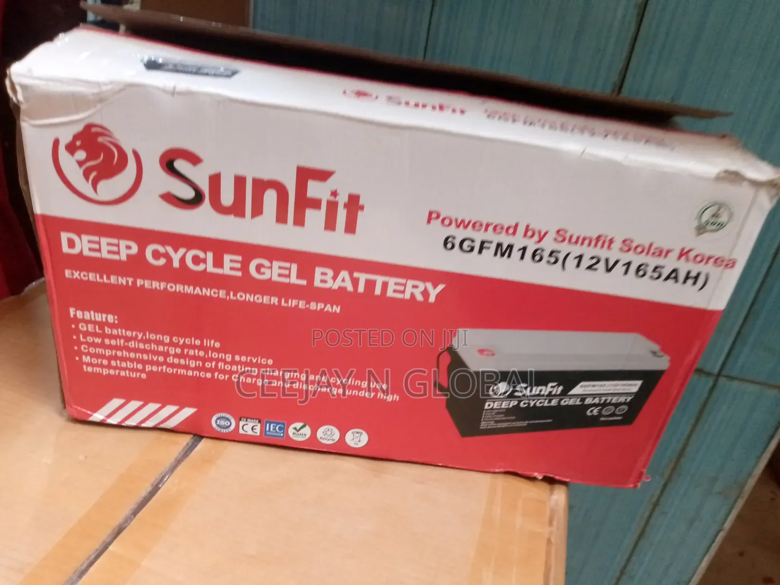 Solar Sunfit 150a 12v Tubular Battery