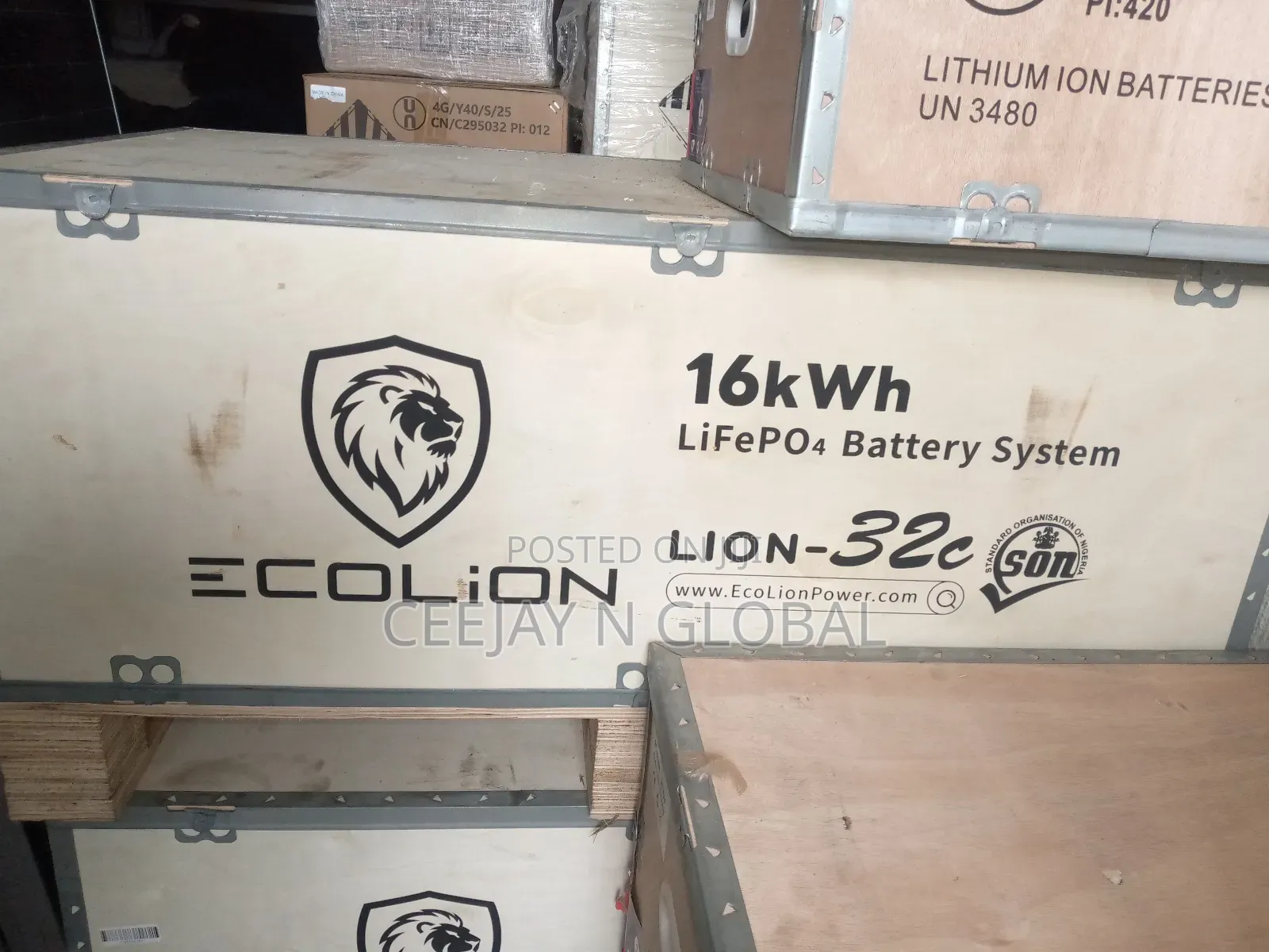 Solar Ecolion 16kwh 51.2v Lithium Ion Battery