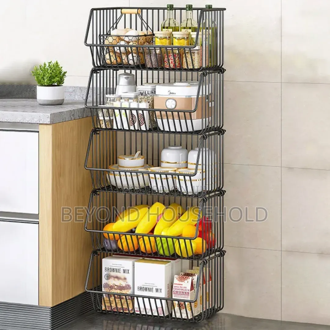 5 Layer Vegetable Fruit Rack Trolley