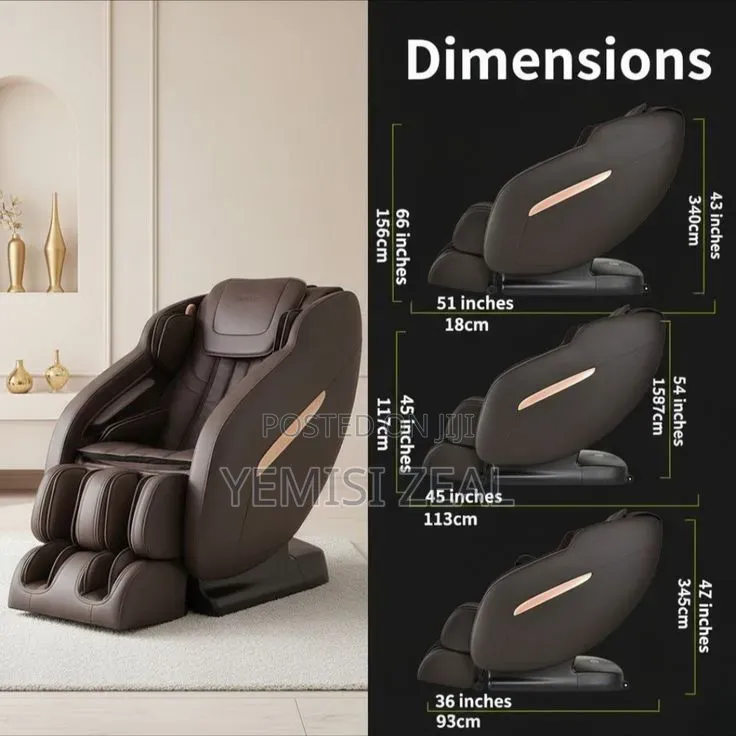 4d Luxurious Massager Chair With Eye Wear and Leggings With Bluetooth