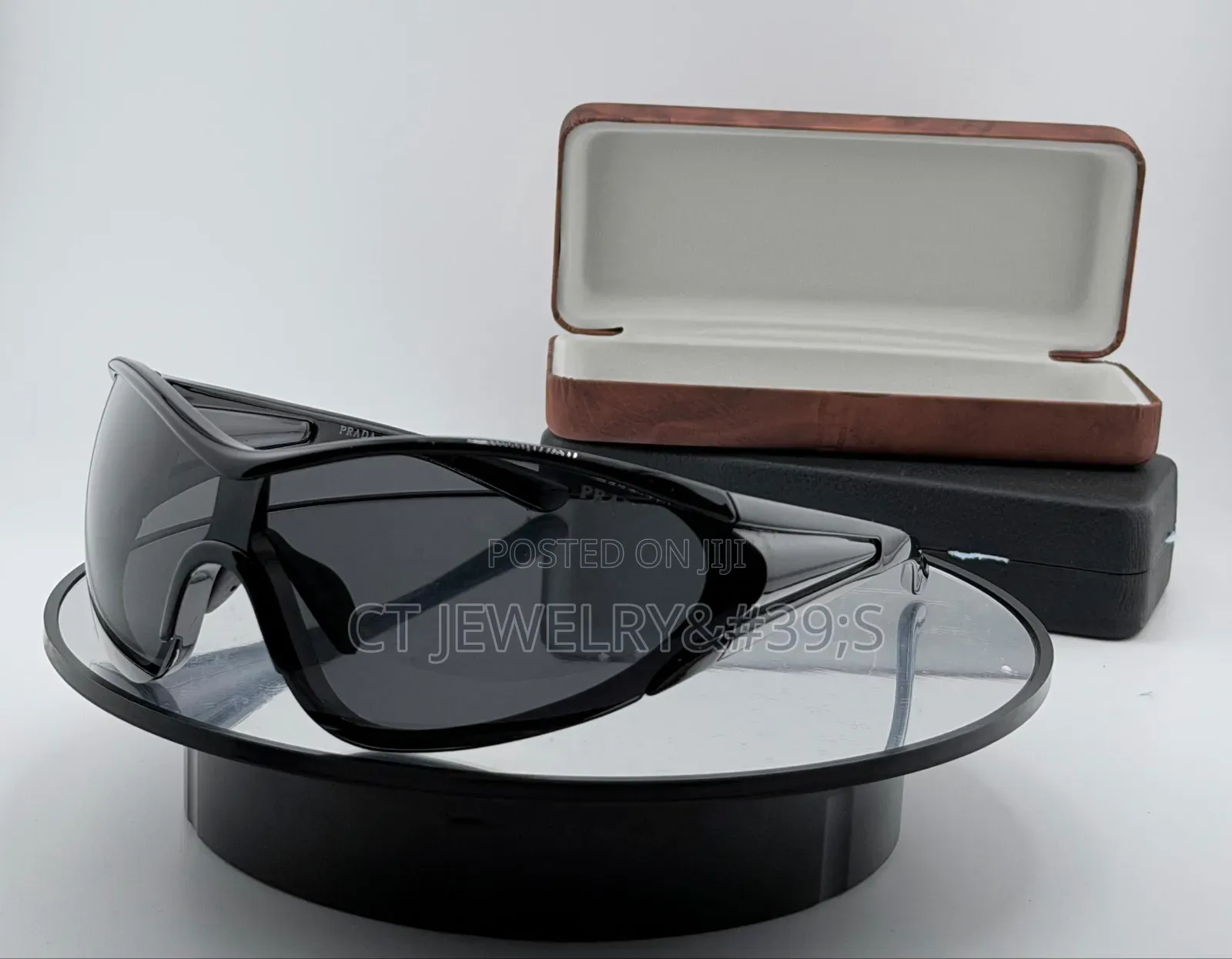 Luxury Style Prada Sunglasses Dark Lens, Premium Case Included
