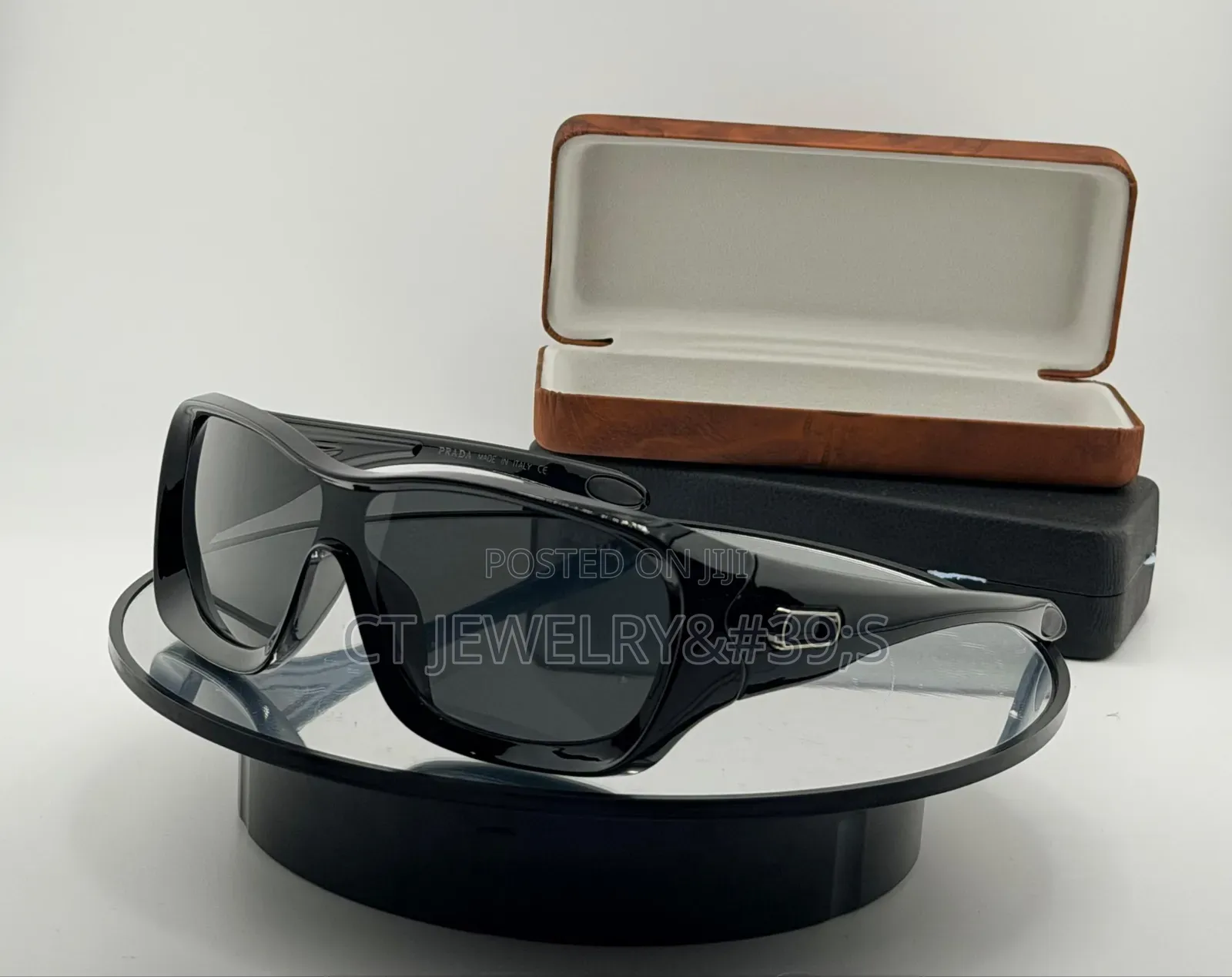 Luxury Style Prada Sunglasses Dark Lens, Premium Case Included