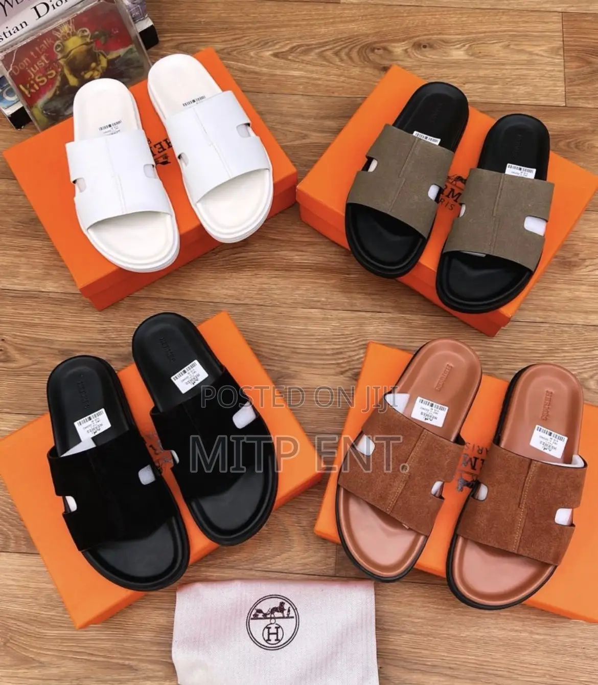 Hermes Cross Slippers/Pam